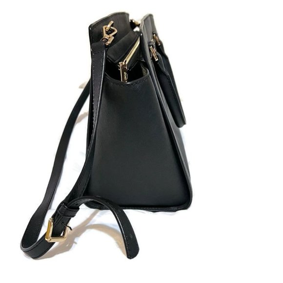 MICHAEL KORS  BLACK HANGBAG, BLACK WITH GOD TONE HARDWARE - Picture 3 of 16